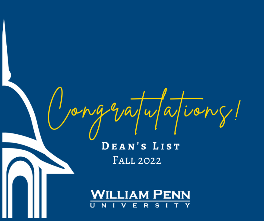 Dean's List reformatted William Penn University