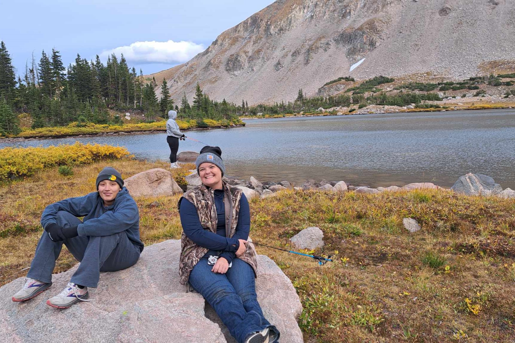 Maddie, Joy, Phoebe Twin Crater Lakes